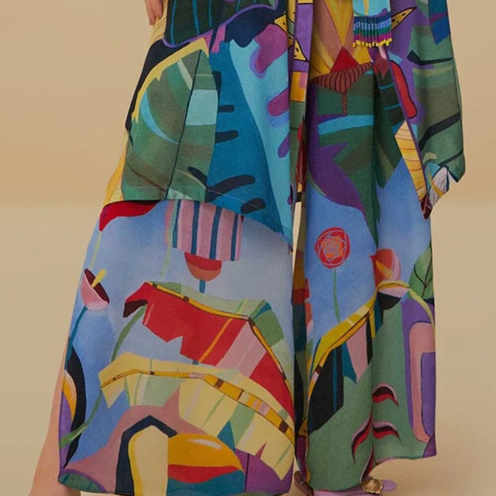 FARM Rio Tropical Scenario Multicolor Pants - Picture 2 of 4